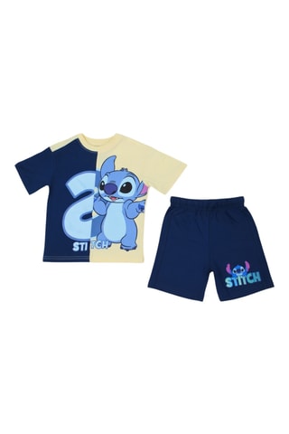 T-shirt en Short Stitch Lilo & Stitch Disney - Marineblauw