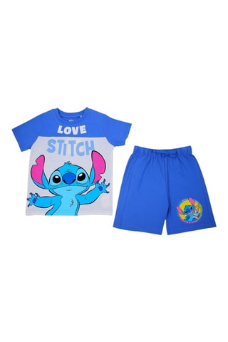 T-shirt en Short Stitch Lilo & Stitch Disney - Blauw
