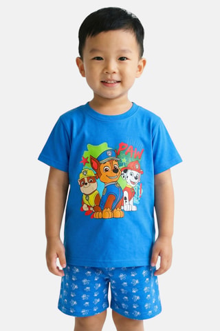 T-shirt en Short Paw Patrol - Marineblauw