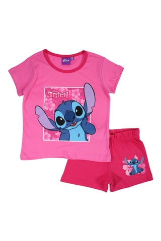 Camiseta y short Stitch Lilo y Stitch Disney  - Rosa