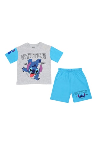 T-shirt en Short Stitch Lilo & Stitch Disney - Blauw