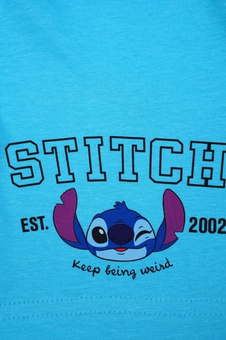 T-shirt en Short Stitch Lilo & Stitch Disney - Blauw