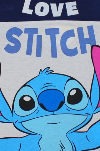 T-shirt en Short Stitch Lilo & Stitch Disney - Marineblauw