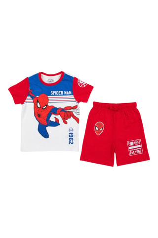 T-shirt en Short Spider-Man Avengers Marvel - Rood