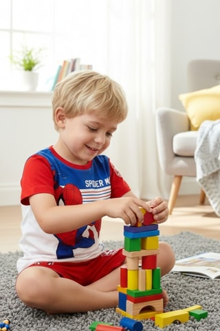 T-shirt en Short Spider-Man Avengers Marvel - Rood