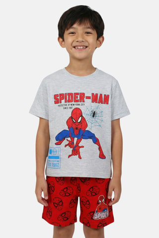 T-shirt en Short Spider-Man Avengers Marvel - Grijs