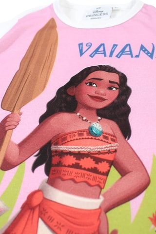 Camiseta Vaiana La Leyenda del Fin del Mundo Disney  - Blanco, azul y rosa