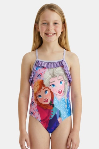 Badpak en Pareo Elsa en Anna Frozen Disney. Roze - Paars