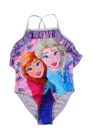 Badpak en Pareo Elsa en Anna Frozen Disney. Roze - Paars