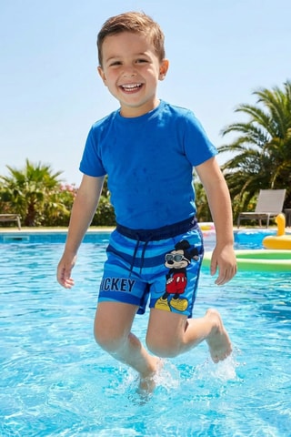 Bañador corto Mickey Disney - Azul