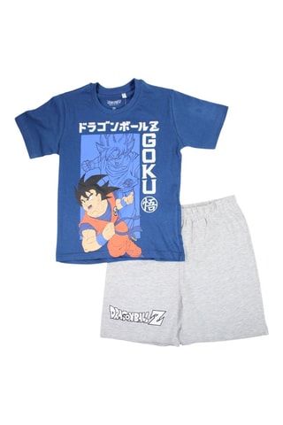 Camiseta y short Goku Dragon Ball Z - Azul marino - Azul y gris