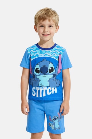 T-shirt e shorts Lilo & Stitch Disney - Blu