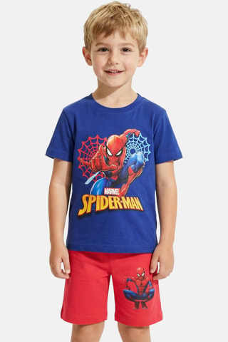 T-shirt en Short Spider-Man Avengers Marvel - Rood