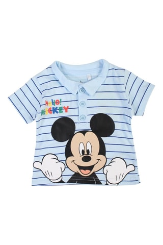 Polo y short Mickey Disney - Azul - Blanco, negro y azul