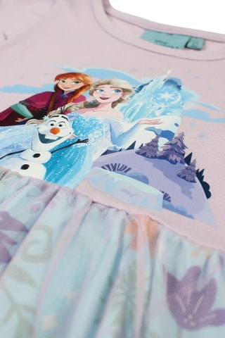 Vestido Frozen Disney - Malva - Blanco, azul y violeta