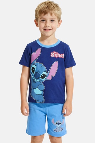 T-shirt e shorts Lilo & Stitch Disney - Blu