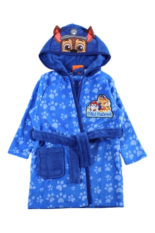 Albornoz con capucha La Patrulla Canina  - Azul
