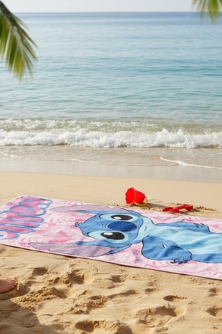 Telo mare Stitch Lilo e Stitch Disney - 70 x 140 cm - Rosa