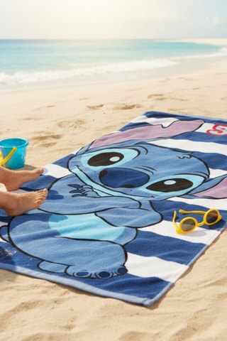 Telo mare Stitch Lilo e Stitch Disney - 70 x 140 cm - Blu