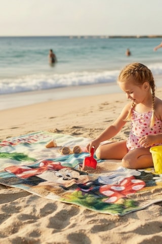 Telo mare Minni Disney - 70 x 140 cm - Blu