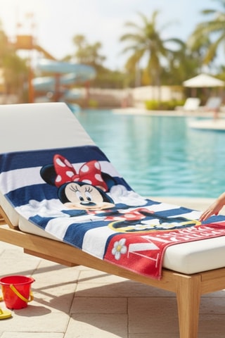 Telo mare Minni Disney - 70 x 140 cm - Navy
