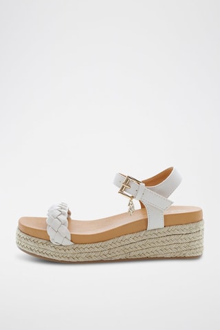 Sandalias de cuña Astrid - Beige y gris