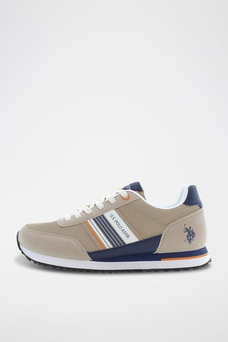 Zapatillas Xirio - Blanco, beige y azul