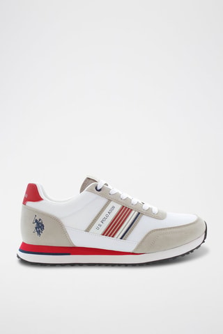 Zapatillas Xirio - Beige y rojo