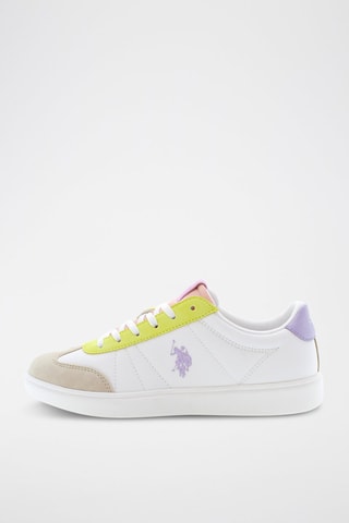 Zapatillas de nobuk Marlyn - Blanco y beige