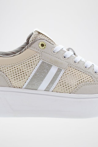 Zapatillas Yvonne - Beige y plateado
