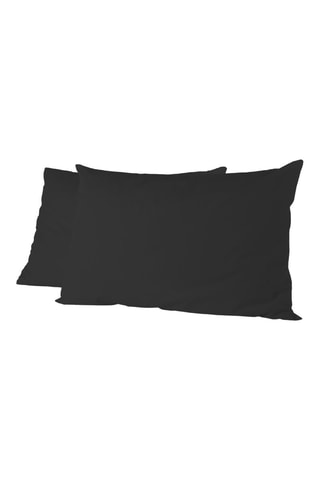 2 taies d’oreiller - Noir