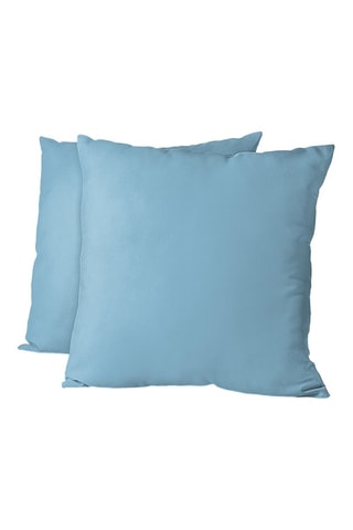 2 taies d'oreiller - Bleu clair - 63 x 63 cm