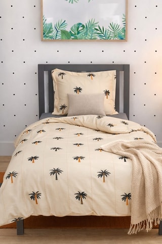 Parure de couette en coton 57 fils/cm² Riviera - Beige