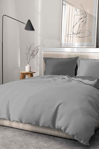 Housse de couette en coton 57 fils/m² - Gris