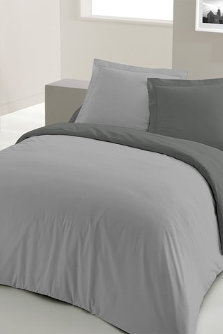 Housse de couette en coton 57 fils/m² - Gris
