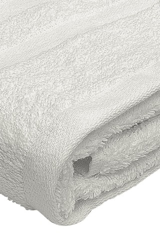 Sortie de bain et serviette coordonnée - Ecru