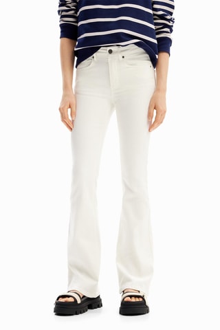 Pantalon flare - Blanc
