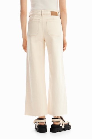 Jean wide legs - Beige