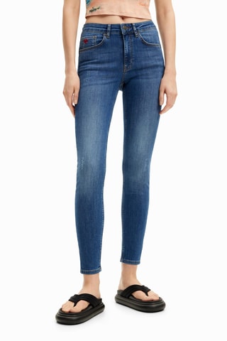 Jean skinny 7/8 - Bleu foncé