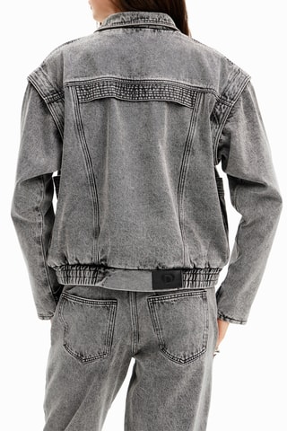 Veste en jean - Gris