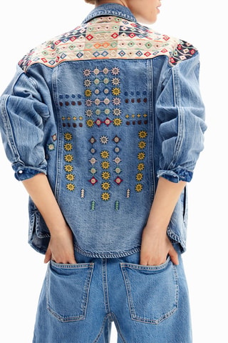 Veste en jean  - Bleu