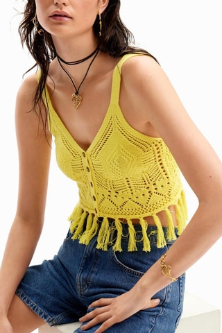Crop top - Jaune