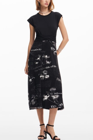 Robe trompe-l’œil - Anthracite