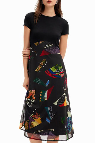 Robe midi - Noir
