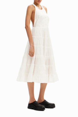 Robe midi - Blanc