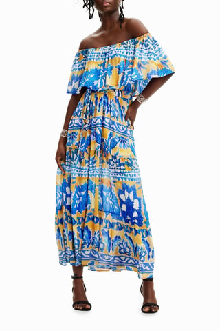 Robe longue - Bleu