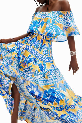 Robe longue - Bleu