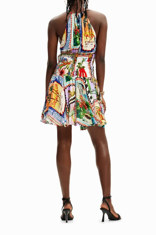 Robe patineuse sans manches - Multicolore