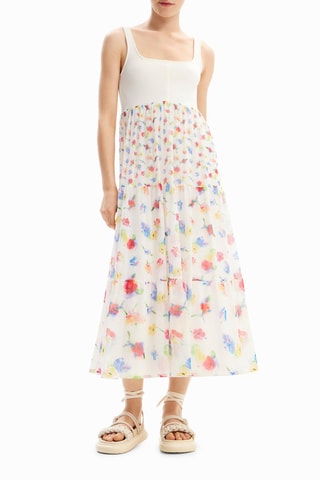 Robe midi - Blanc