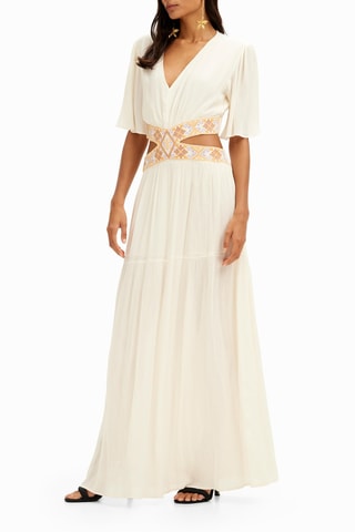 Robe longue - Blanc cassé